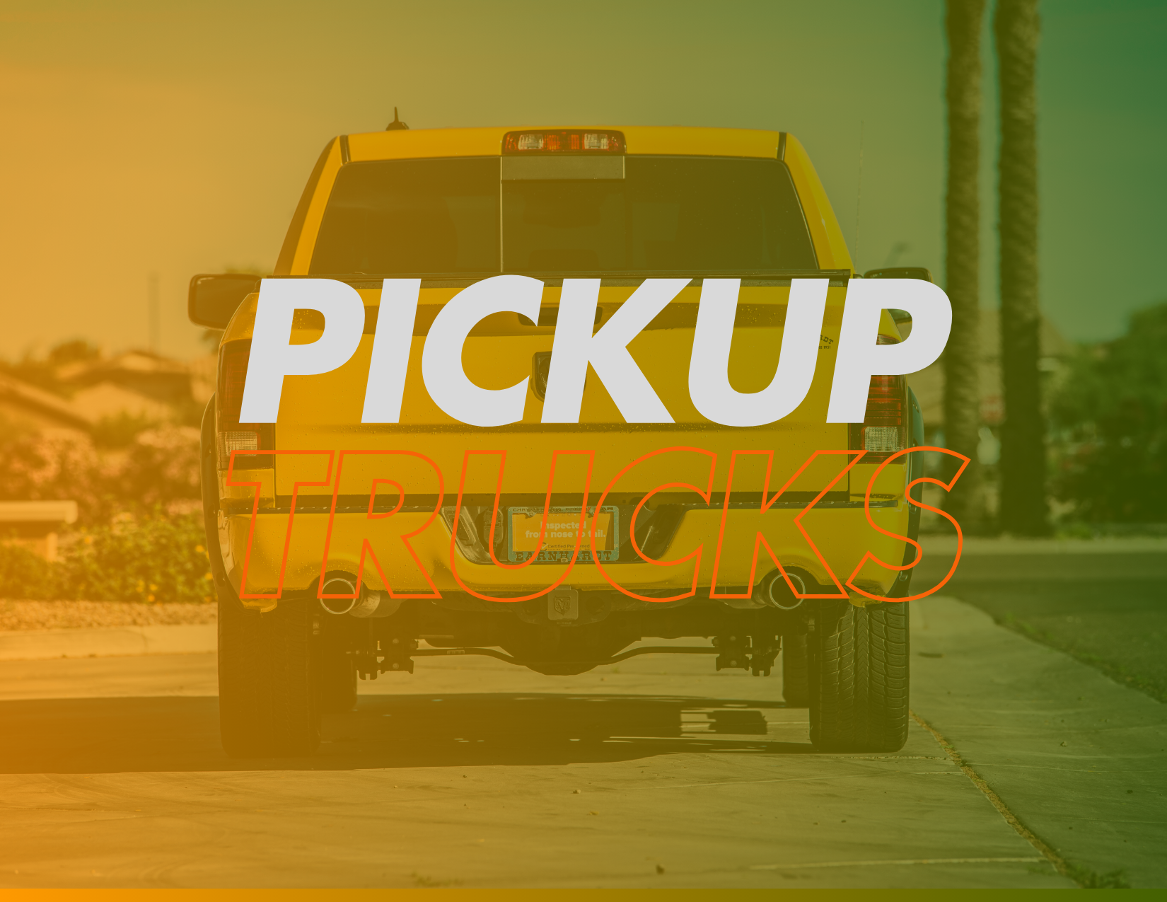 yellow pickup truck cover art
