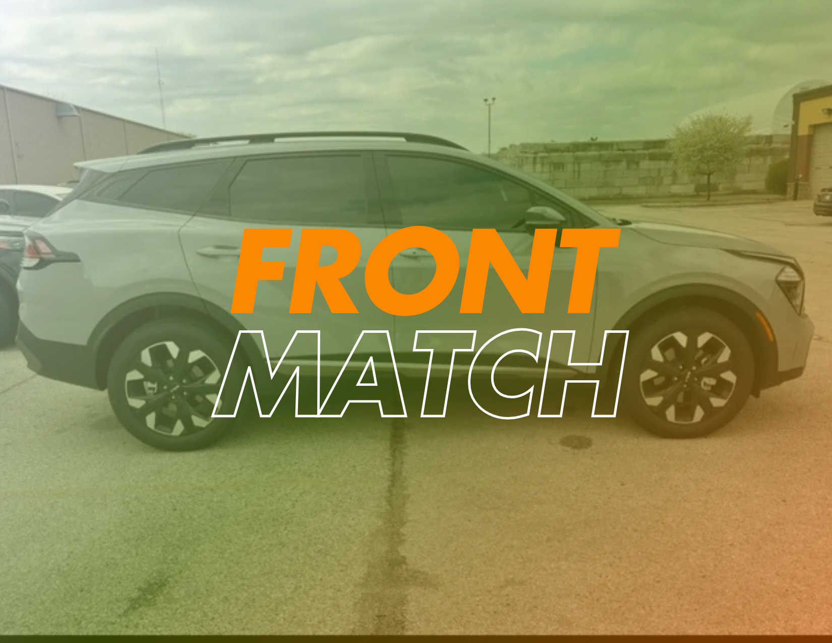 Front Match/Windshield - Visor Strip Tint