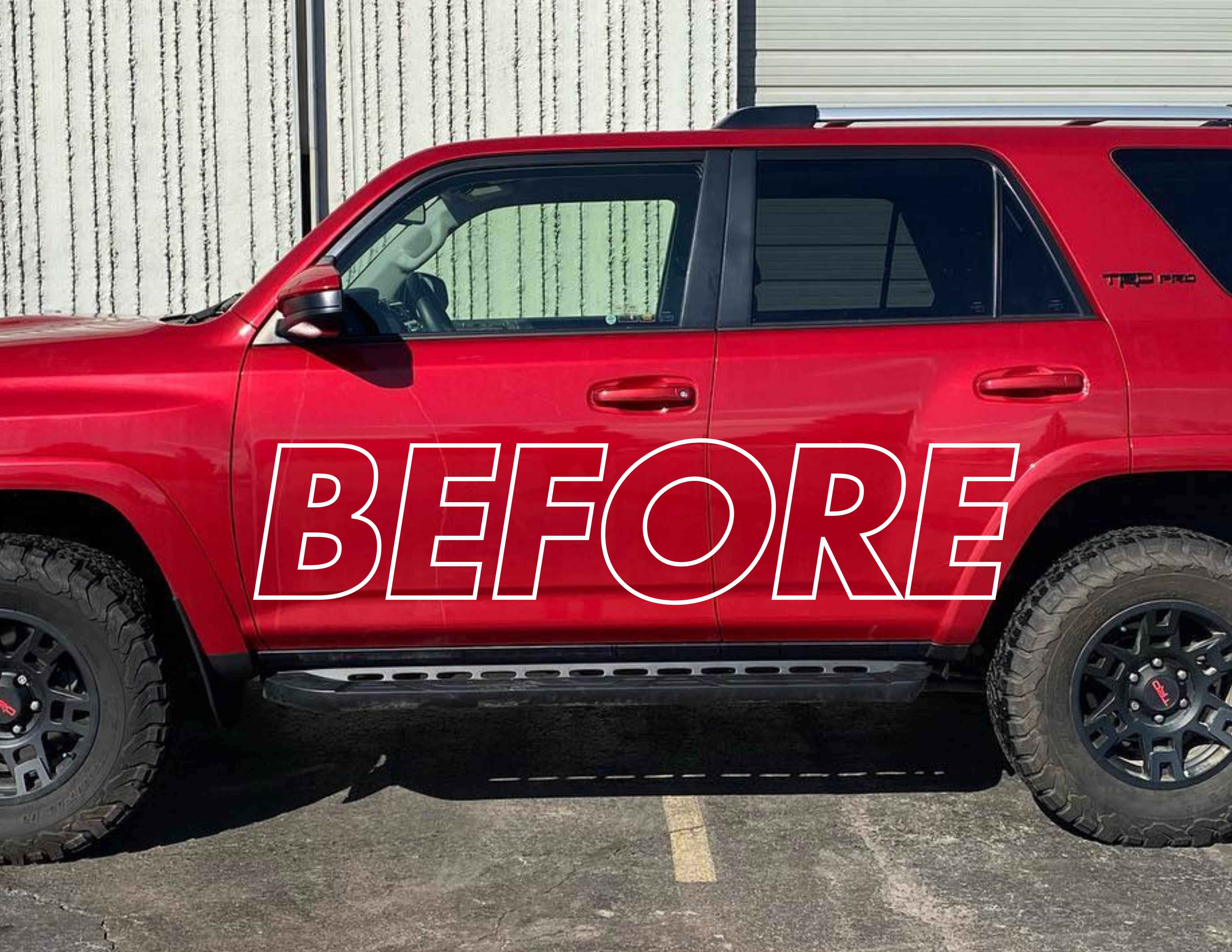 Before Factory Tint Match